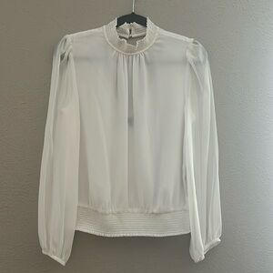 Beautiful mock turtle poet sleeve one. 1.State blouse. NWT